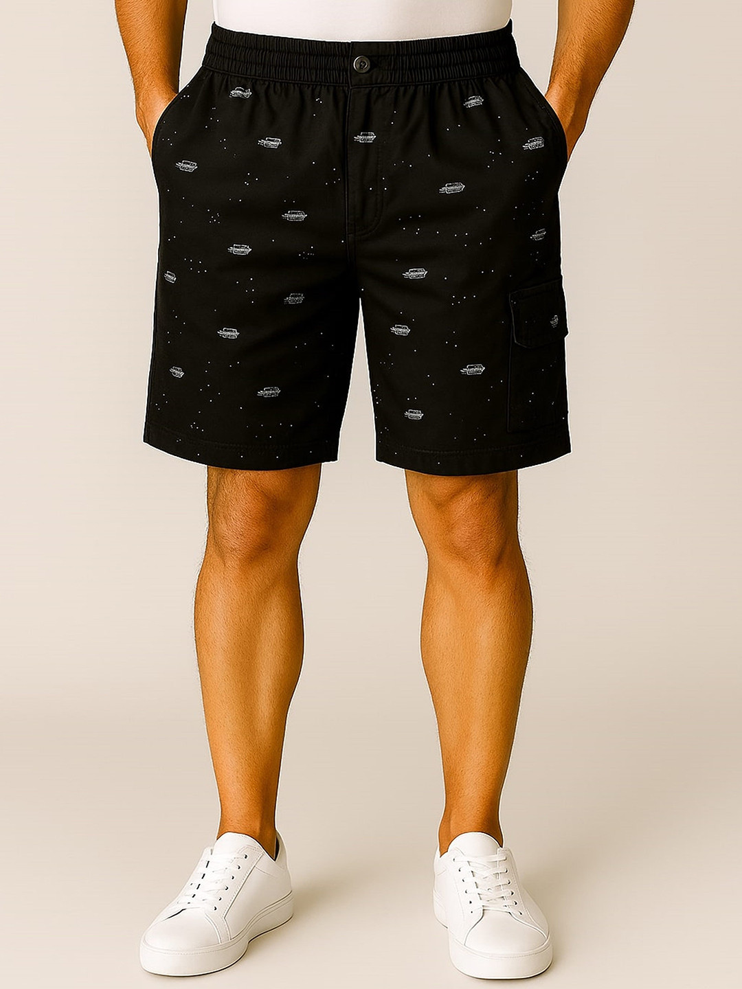SANDPIPER Men Mid-Rise Printed Shorts