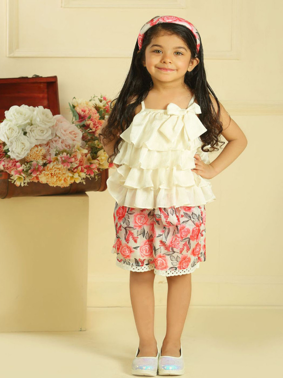 LH LUXURY FASHION Girls Shoulder Straps Sleeveless A-Line Dress