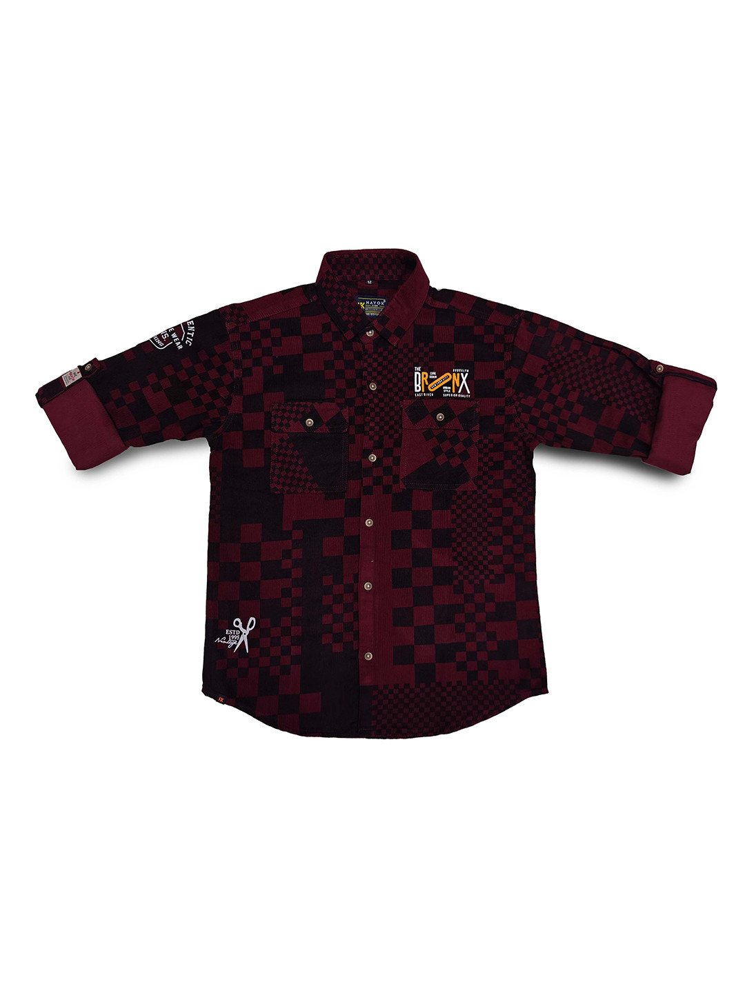 Havok kids Boys Checkered Button Down Shirt