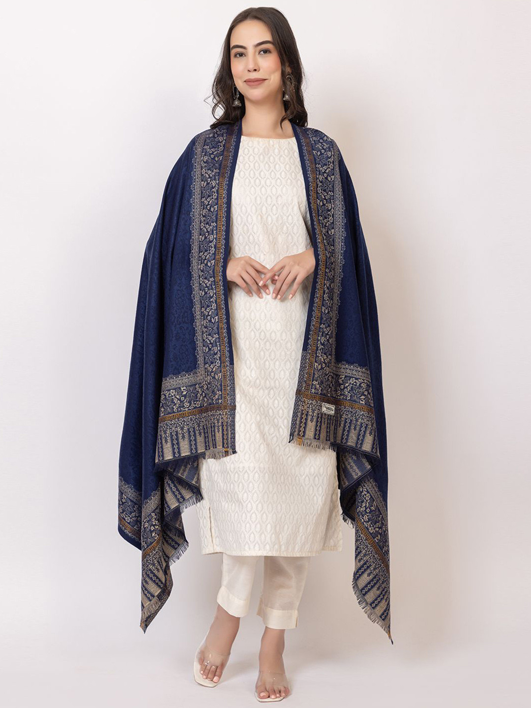 PYRO SPIRIT Women Paisley Printed Acrylic Shawl