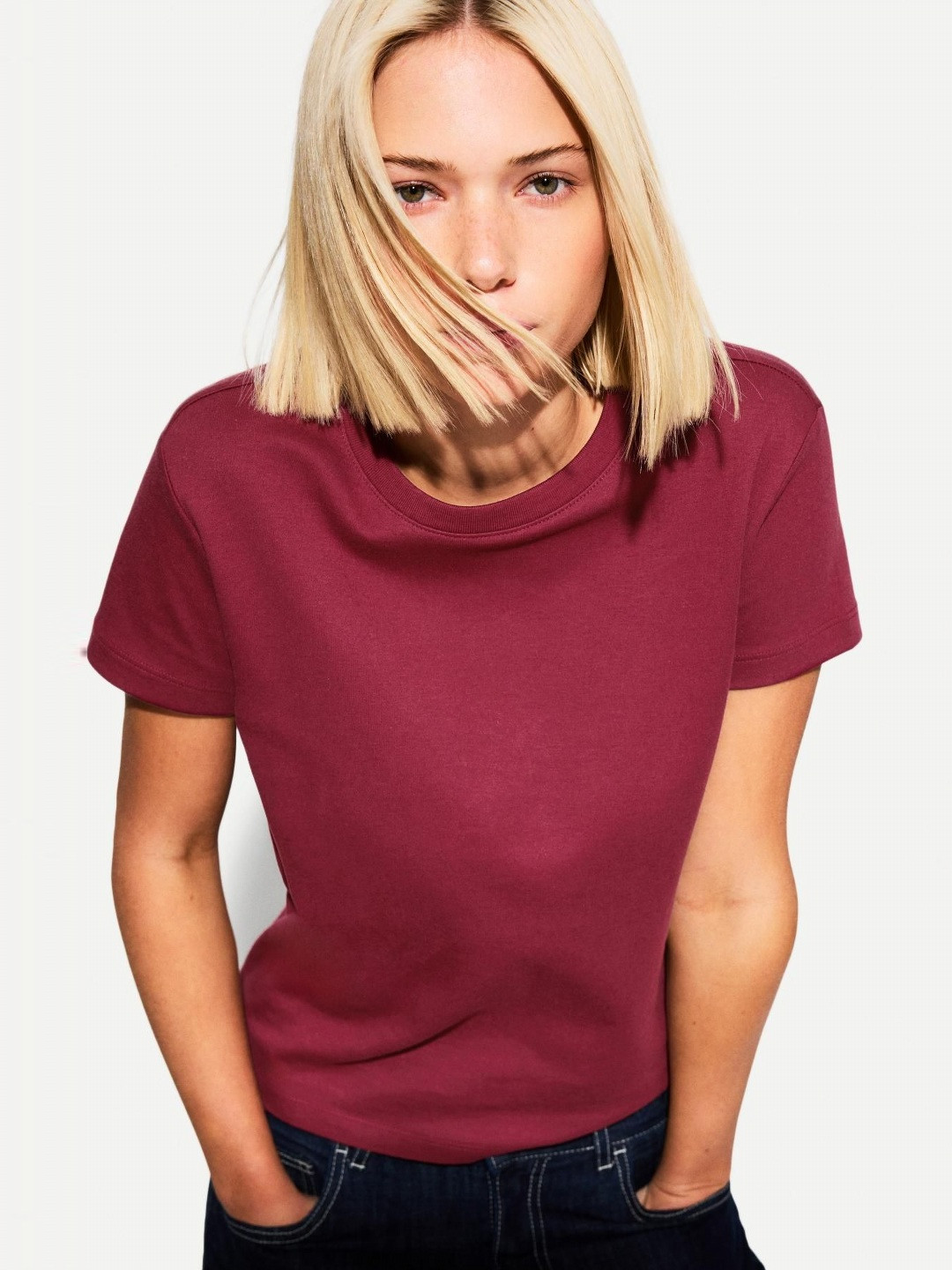 Bershka Short Sleeve Heavy Cotton T-shirt