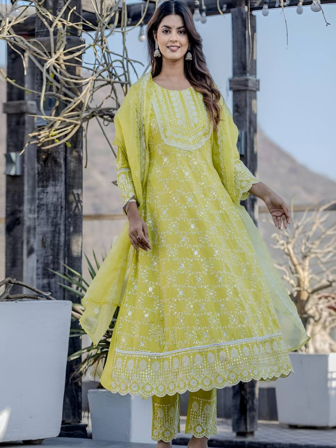 AUTUMN LANE Women Sanmati vivid full work suit set