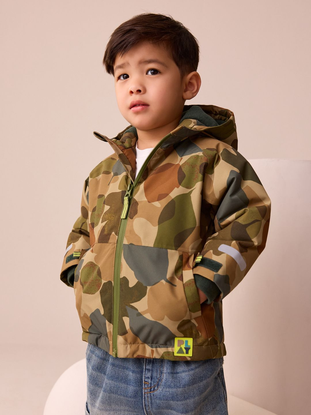 NEXT Boys Camouflage Tailored Jacket with Hood