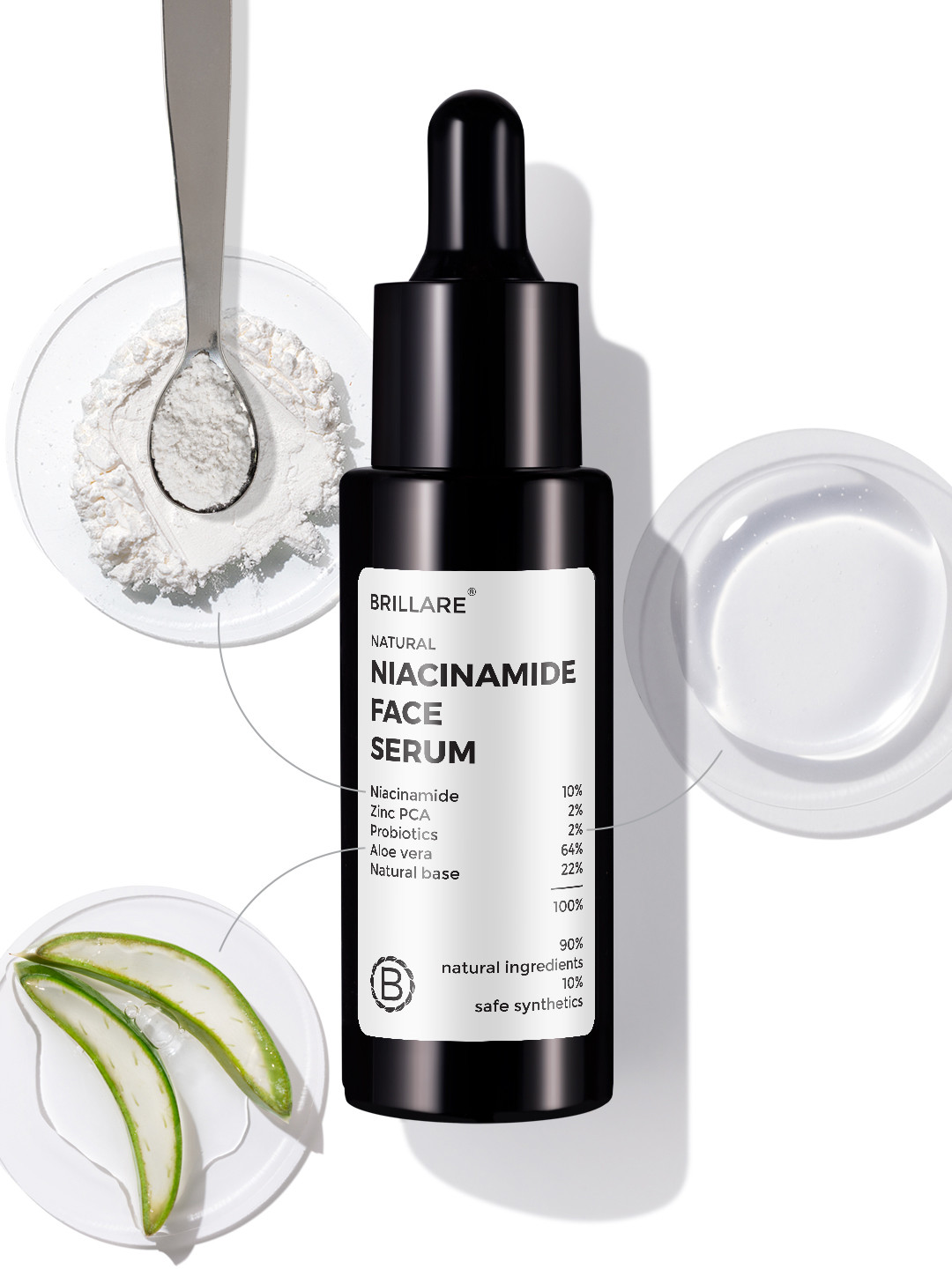 BRILLARE 10% Niacinamide Face Serum for Oily & Acne Prone Skin