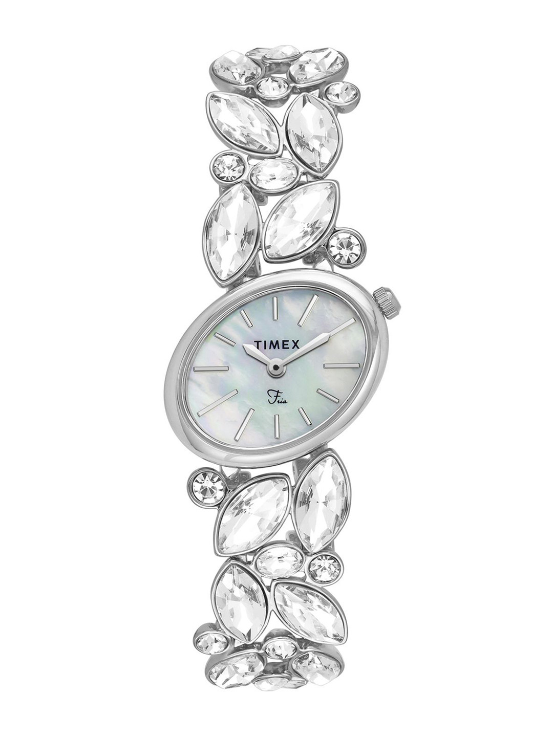 Timex Fria Women Dial & Stainless Steel Bracelet Style Straps Analogue Watch TWEL20900