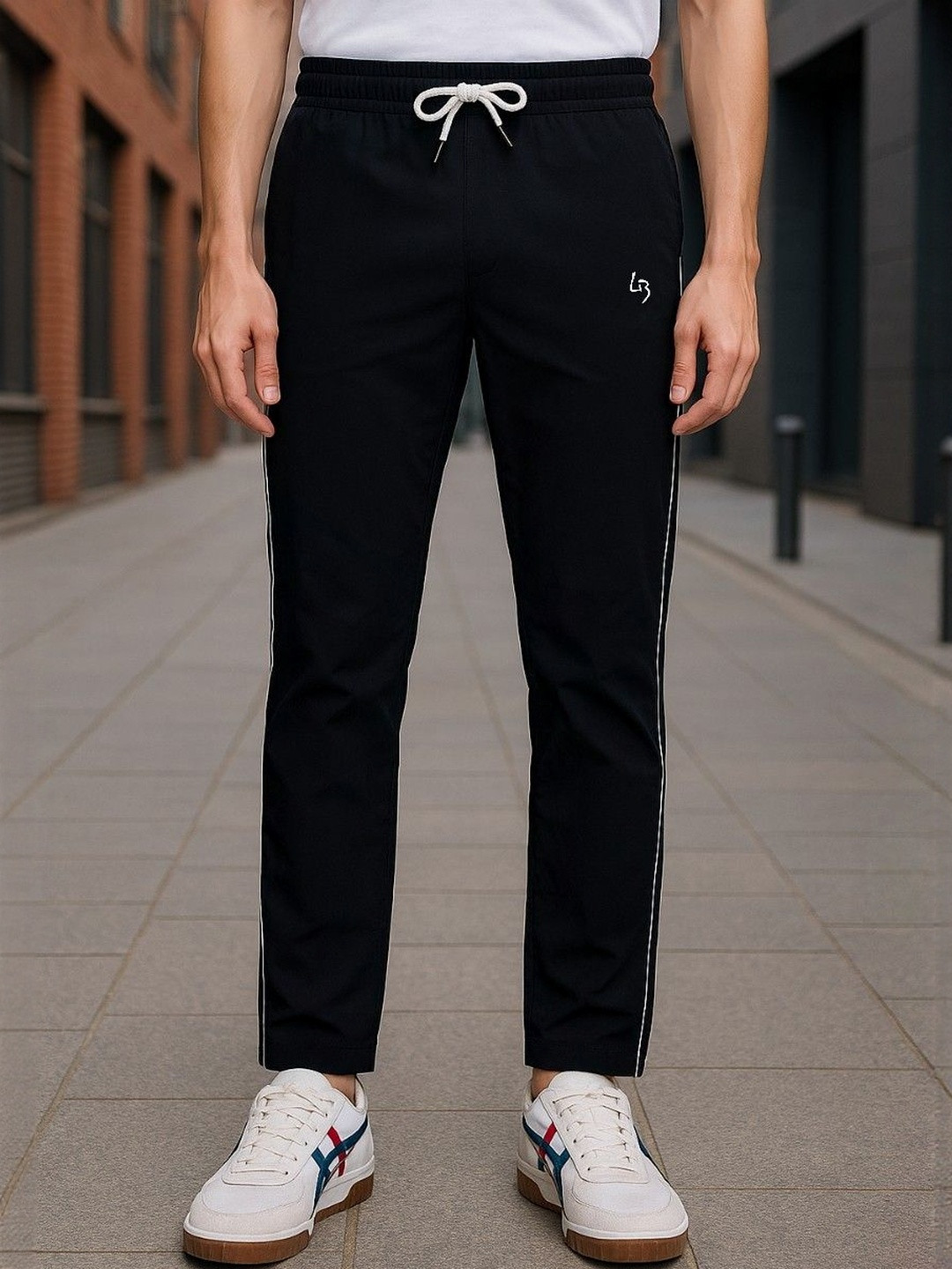 LEE BONEE Men Regular Dri Fit Side Stripes Track Pant