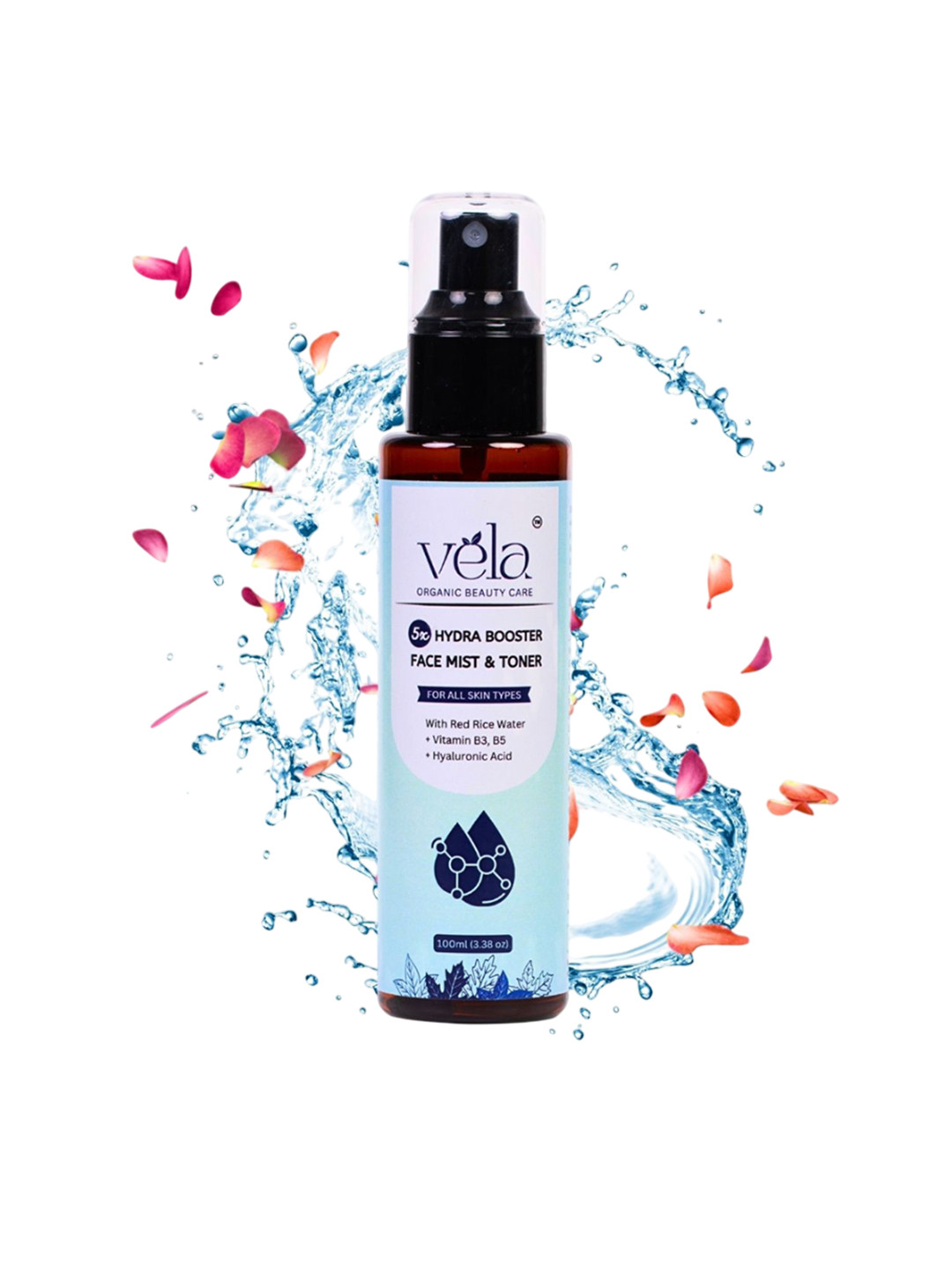 Vela Organic Beauty Care Hydra Booster Face Mist Toner- 100 ml