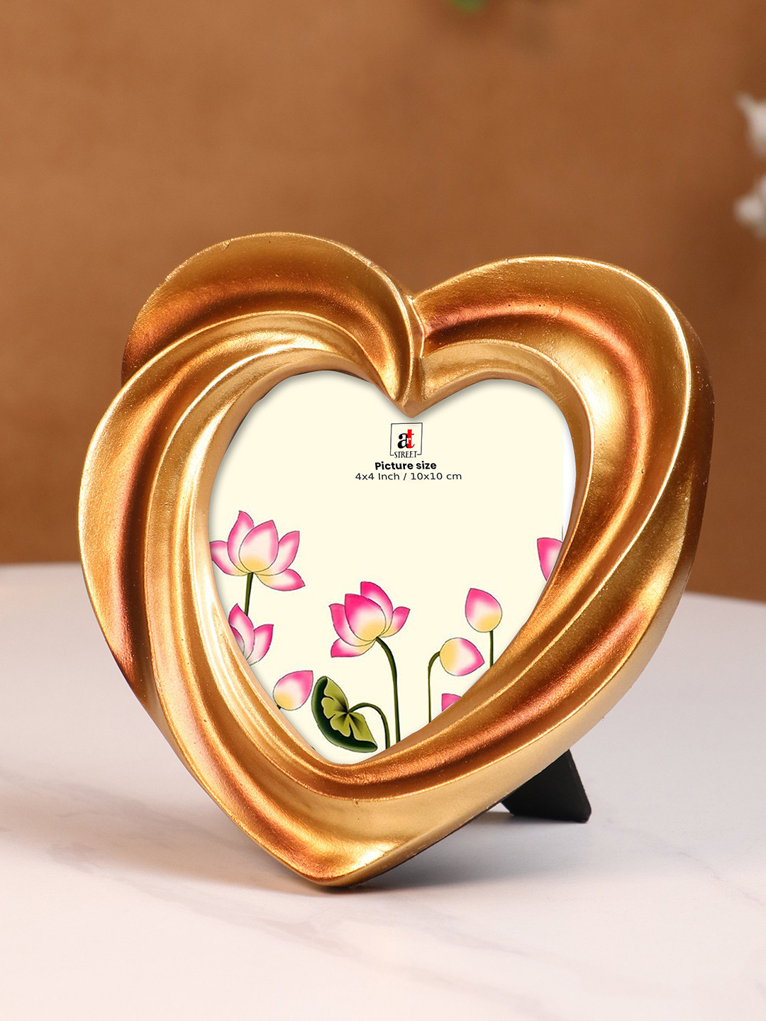 Art Street Golden Heart Vintage European Style Resin Photo Frame