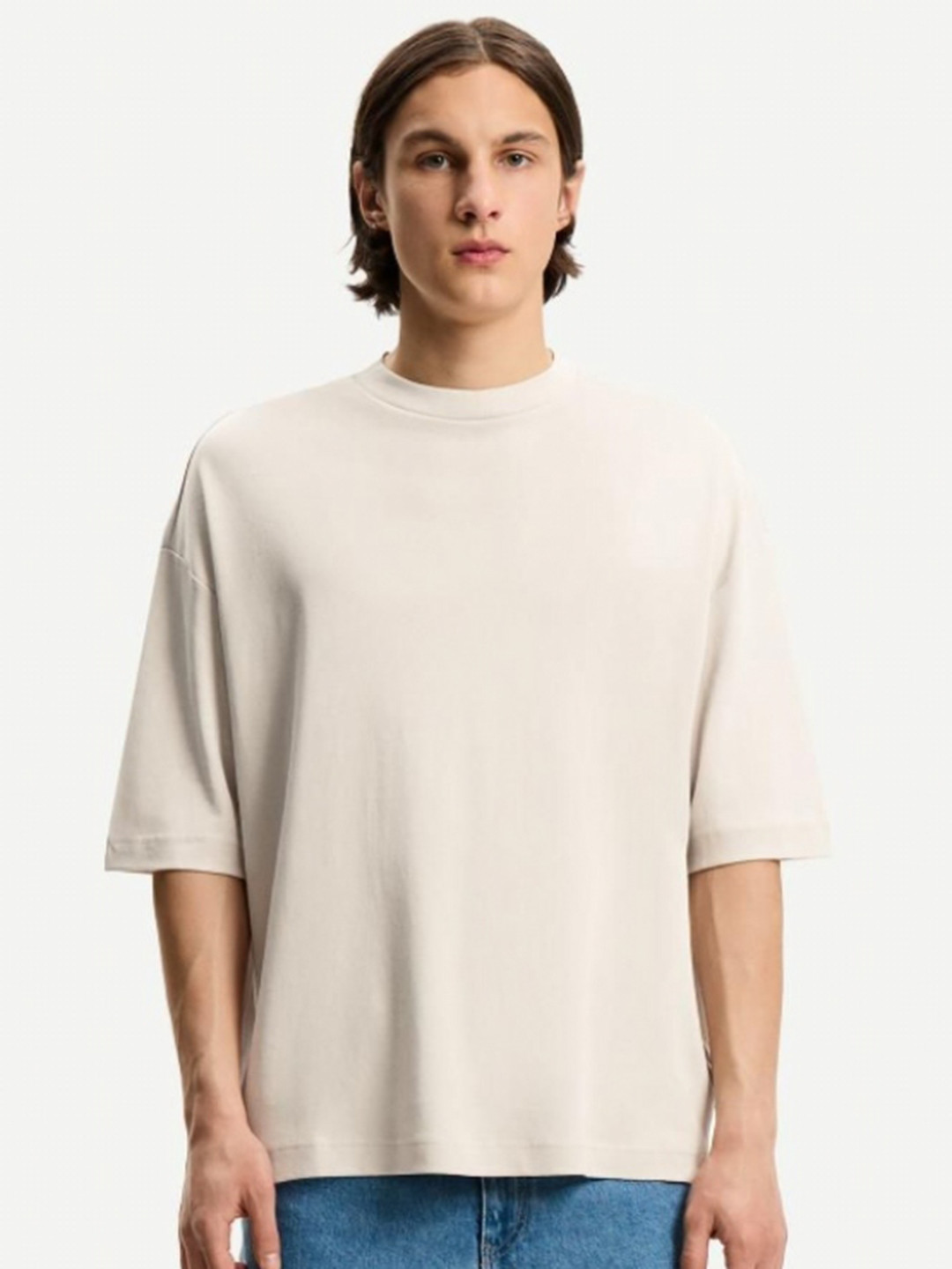 Bershka Boxy Short Sleeve Pure Cotton T-shirt