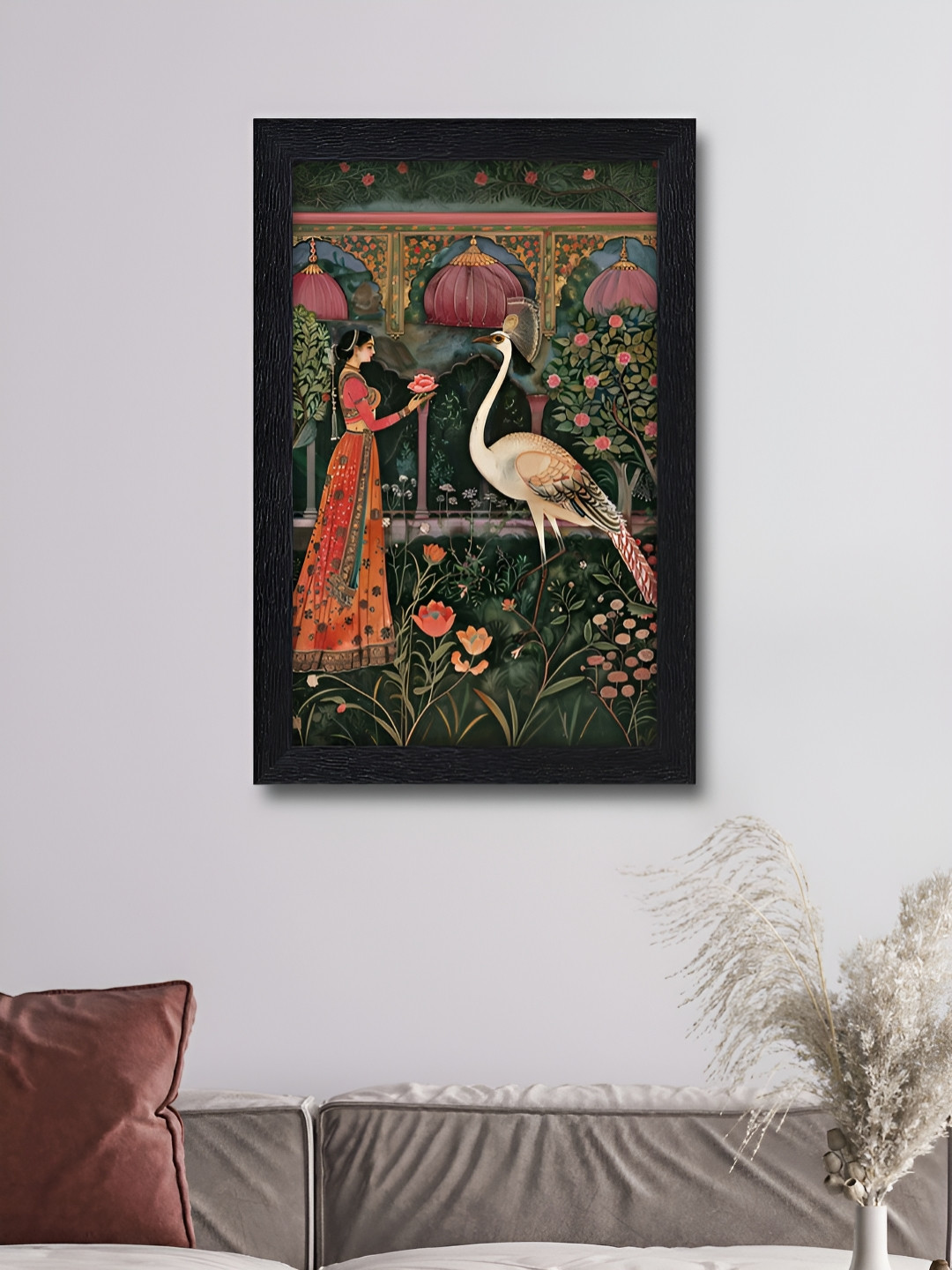 RANDOM Orange & Green Traditional Wooden Wall Art