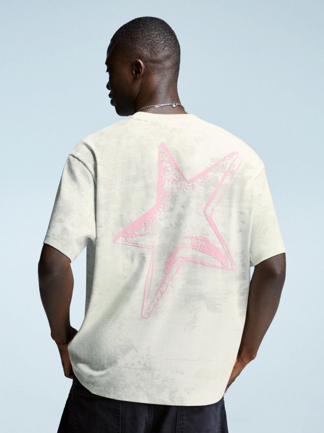 Bershka Short Sleeve Pure Cotton Tshirt With Print