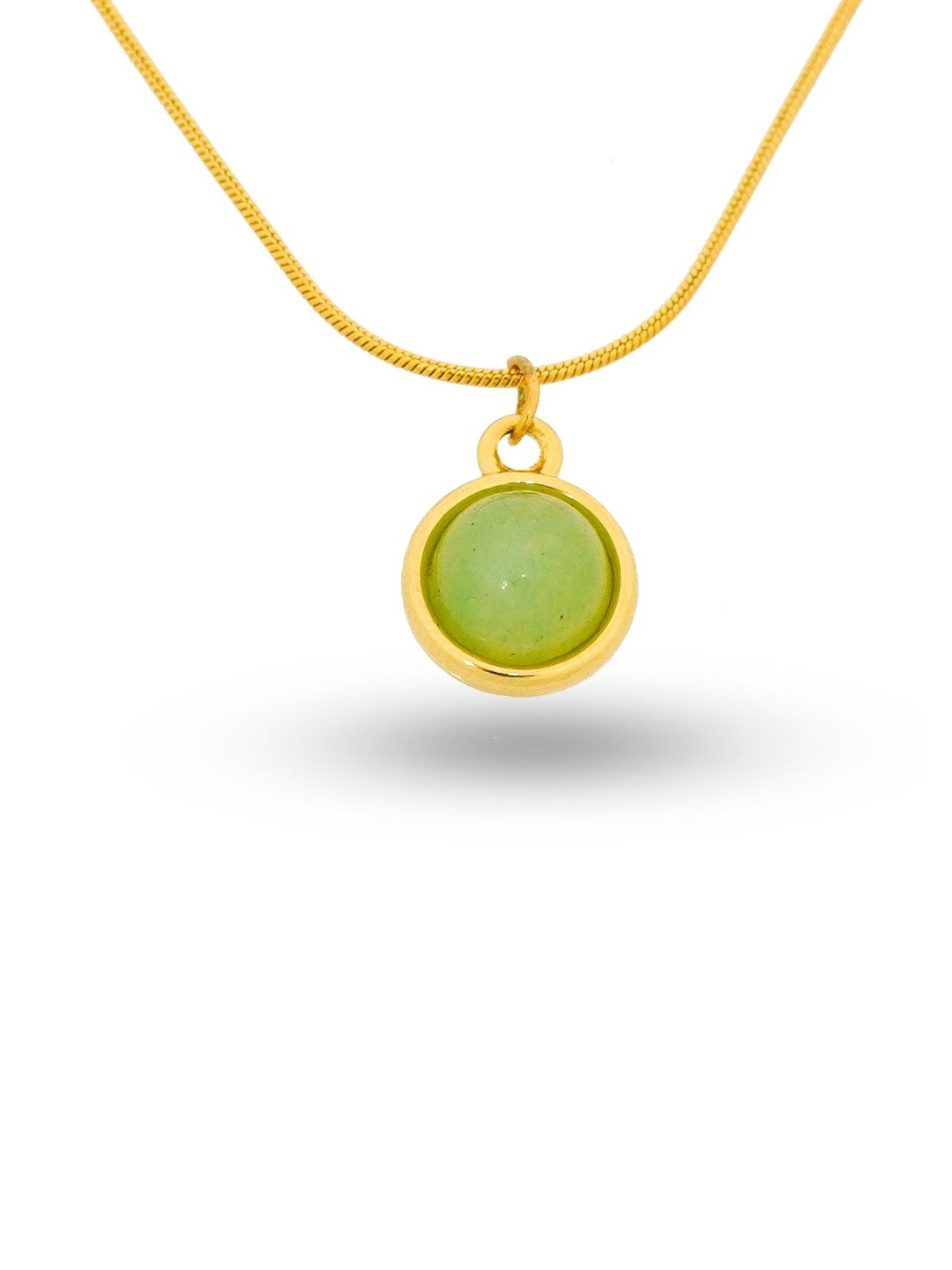INTERSTELLAR Women Gold-Plated Circular Pendants with Chains