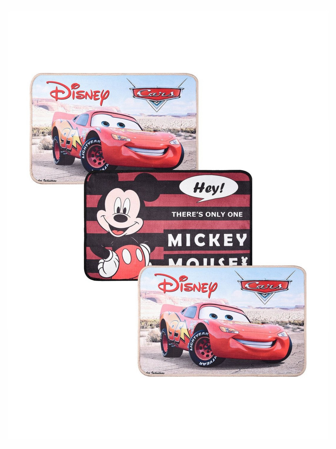 Aura Disney Set of 3 Multicoloured Other Anti-Skid Doormats