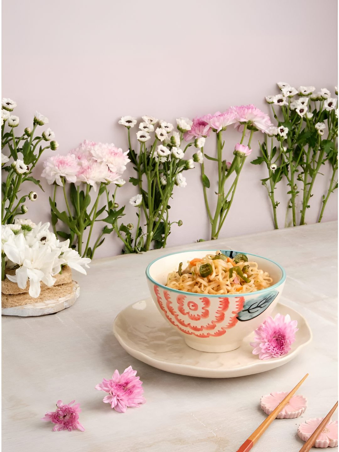 FREEDOM TREE Set Of 2 Ceramic Dishwasher and Microwave Safe Soup Bowl