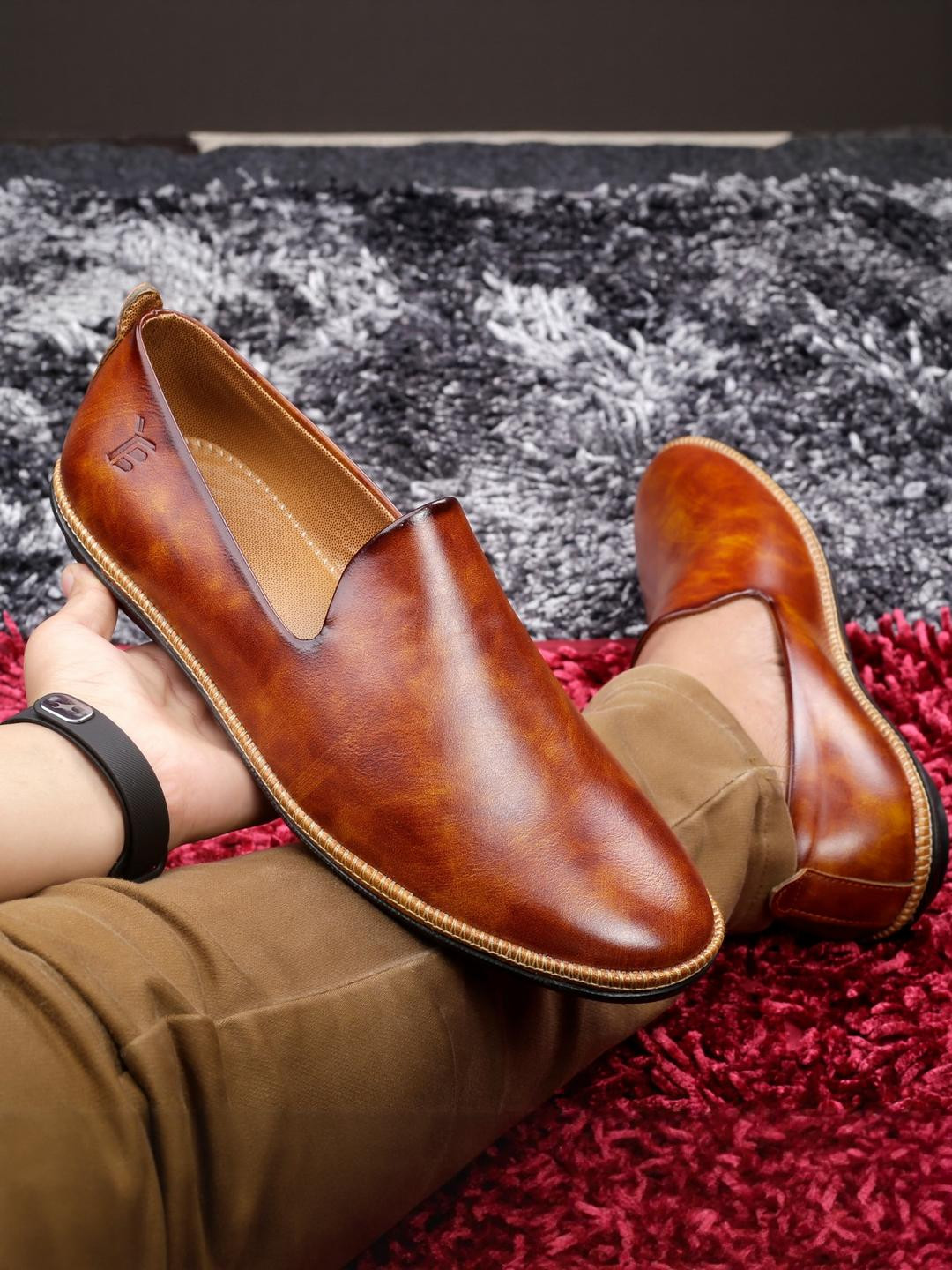 jetfighter Men Synthetic Leather Slip On Loafers