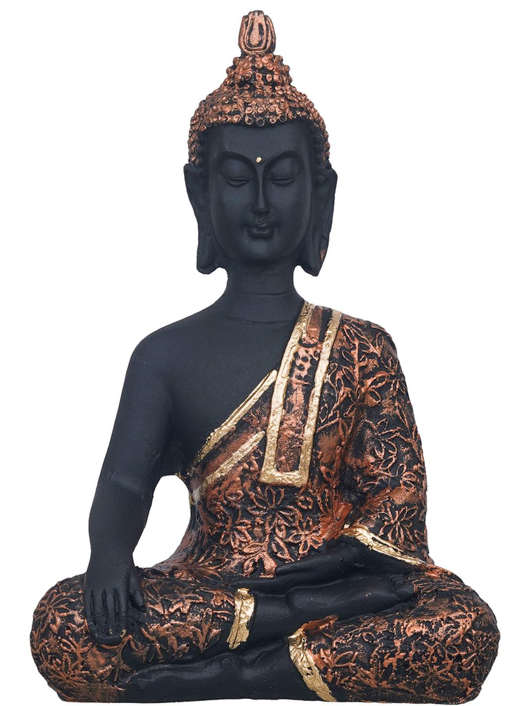 ROYALBOX Copper-Toned Buddha Idol Showpiece