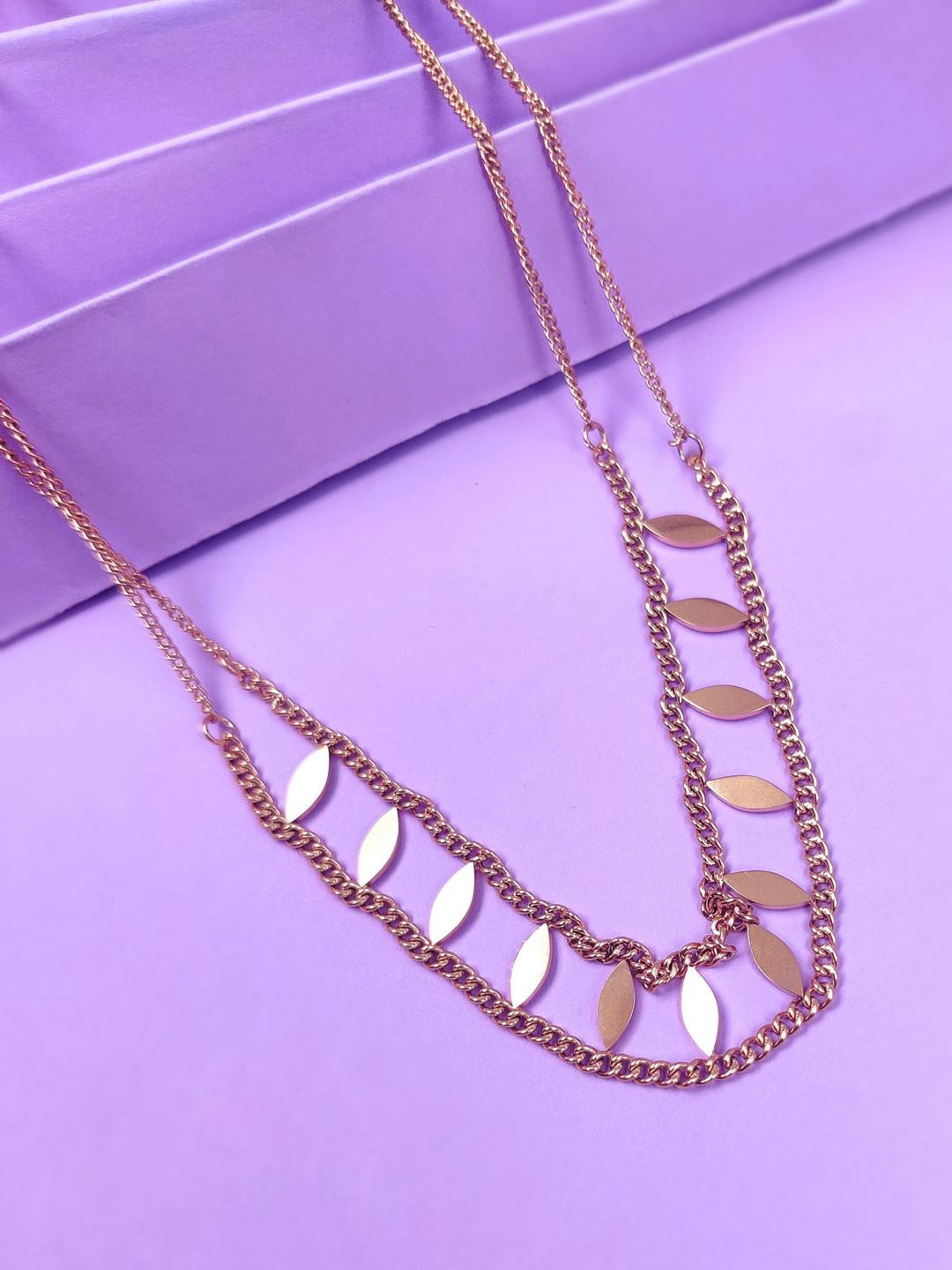 LOLO LePA Women 18 K Gold-Plated Stainless Steel Choker Necklace