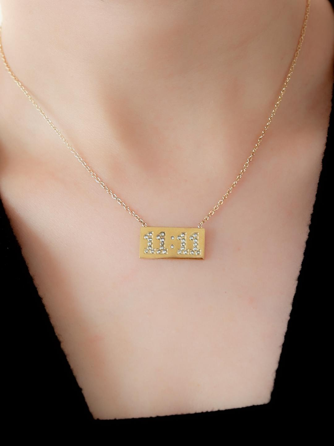 LOLO LePA Gold-Plated Crystal 11:11 Chain
