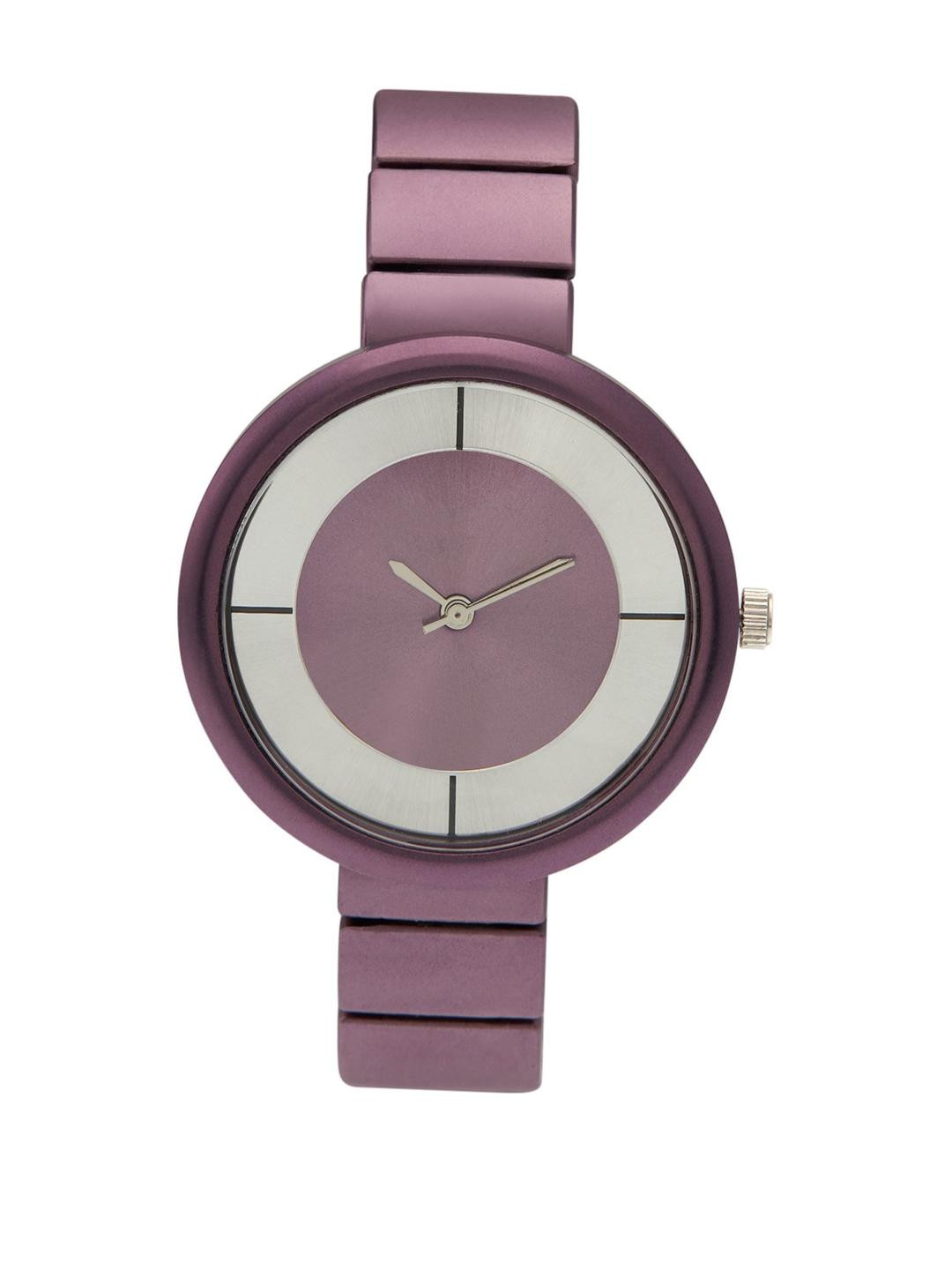 SZN Women Dial & Stainless Steel Straps Analogue Watch Mate PurpleDLSZNS