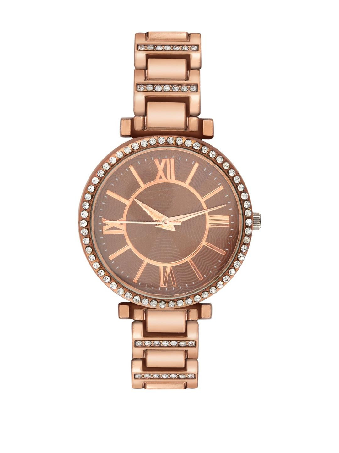 SZN Women Dial & Stainless Steel Straps Analogue Watch Glory BrownDLSZNS