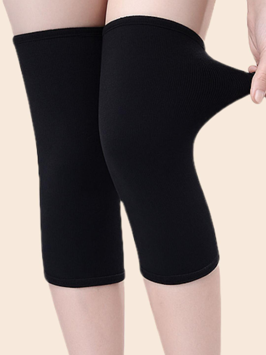 INDUS CLOUD 1 Pair Adult Black Fur Knee Warmer