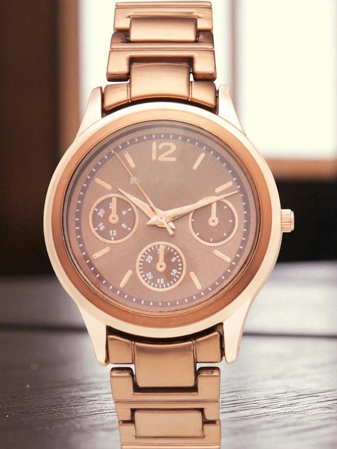 SZN Women Dial & Stainless Steel Straps Analogue Watch Lovely BrownDLSZNS