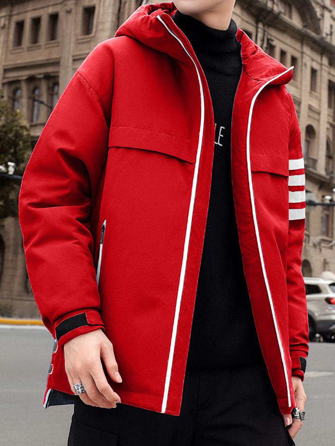 PLUS 91 Men Hooded Open Front Jacket