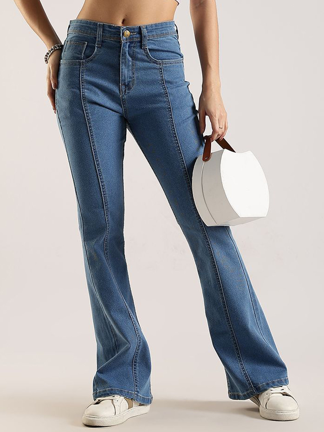 zayla Women Jean Bootcut High-Rise Stretchable Jeans