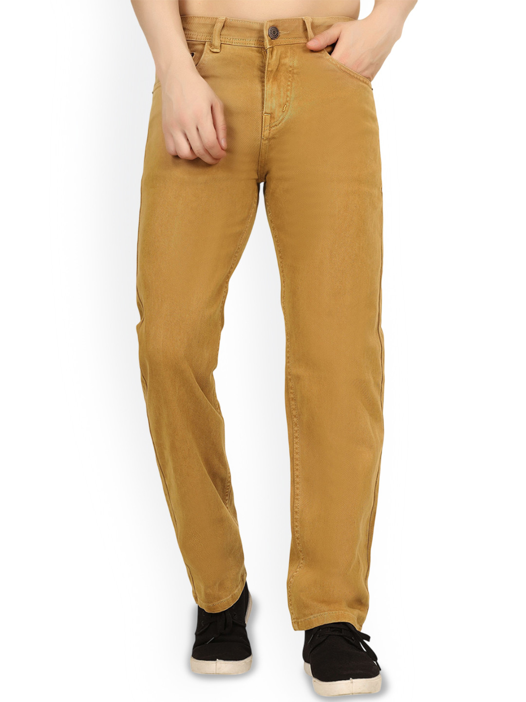 FLAKED Men Smart Relaxed Fit Organic Cotton Jeans