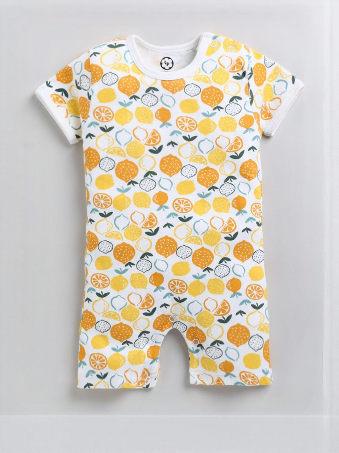 THE COTTON BABY Kids Printed Pure Cotton Rompers