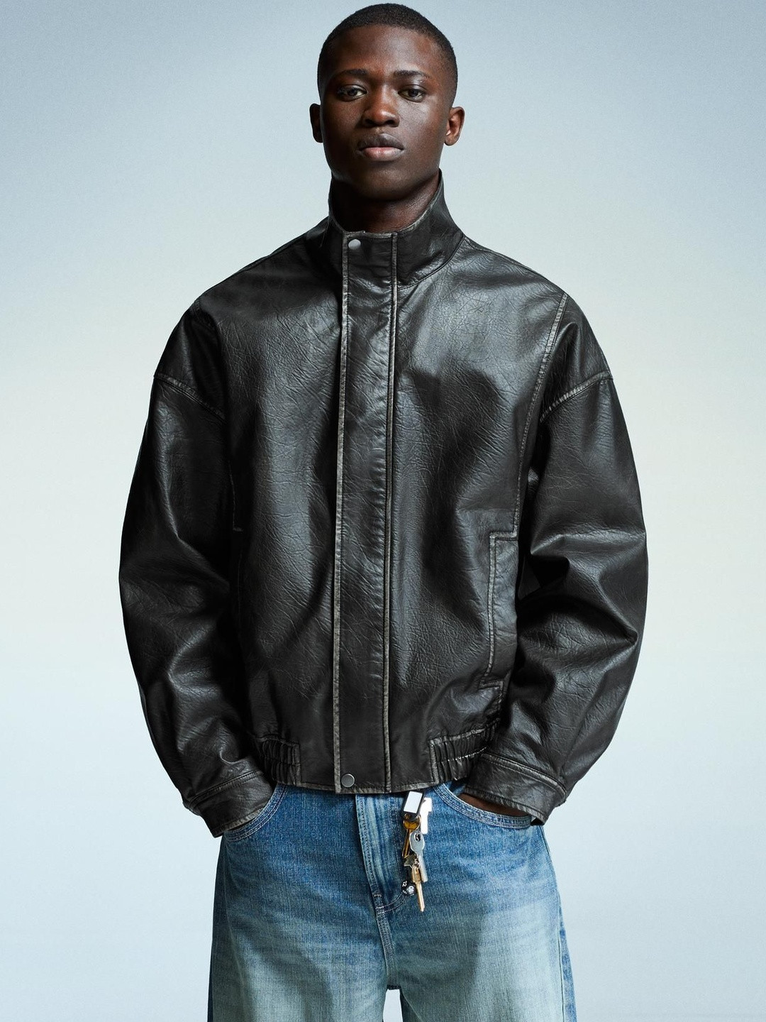 Bershka Leather Effect Jacket
