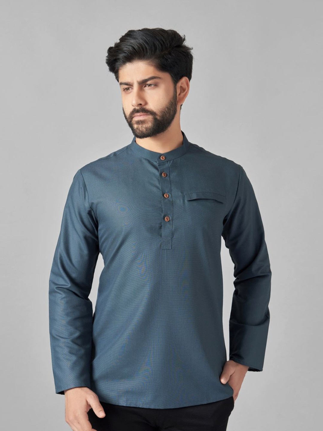 JUGG JUGG JEEYO Men Mandarin Collar Kurta