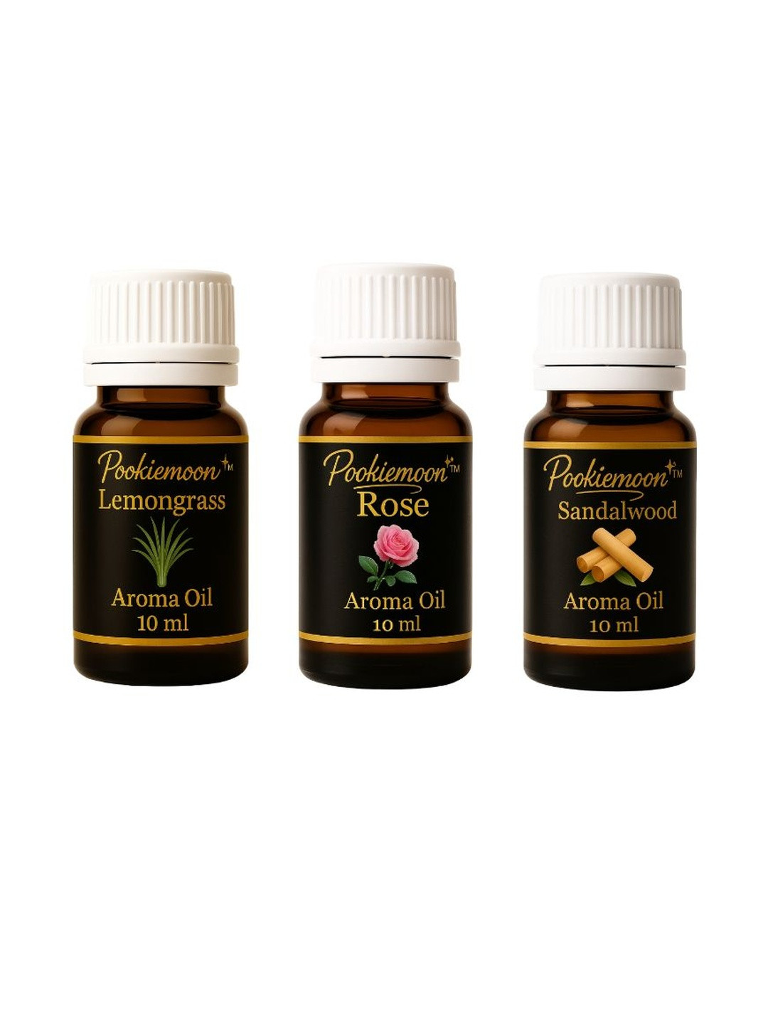 POOKIEMOON Pack of 3 Premium Essential Aroma Oils