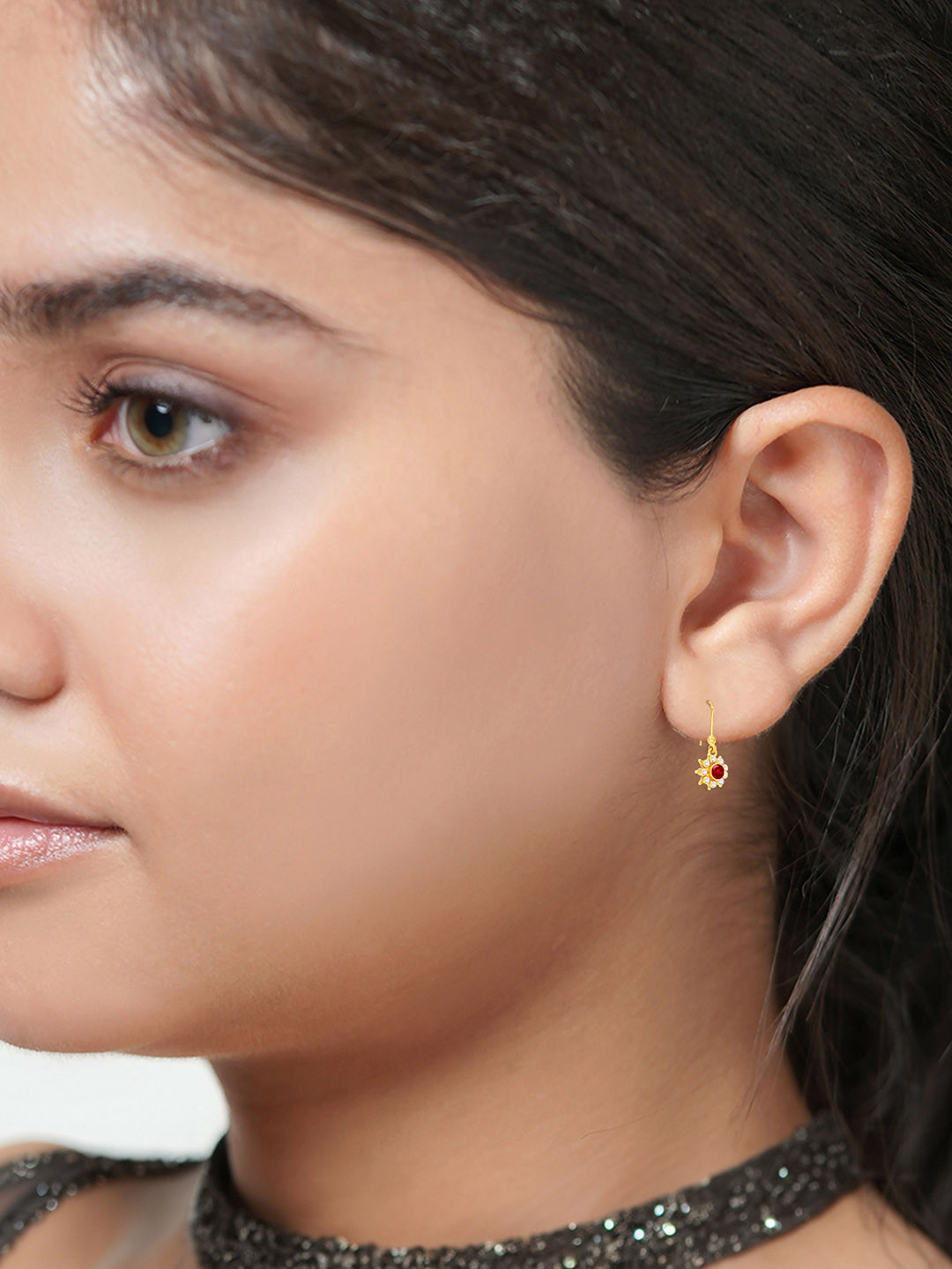 BHIMA Women 22KT BIS 916 Hallmark Gold Thiruvonam Blossom Drop Earrings- 2.01g