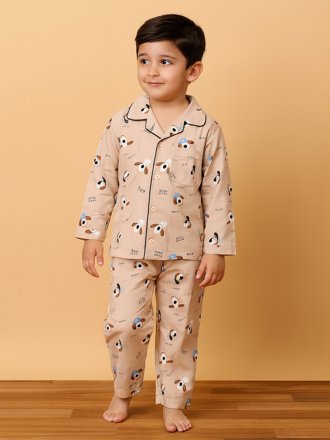 Thelittlebunny Unisex Kids Printed Night Suit
