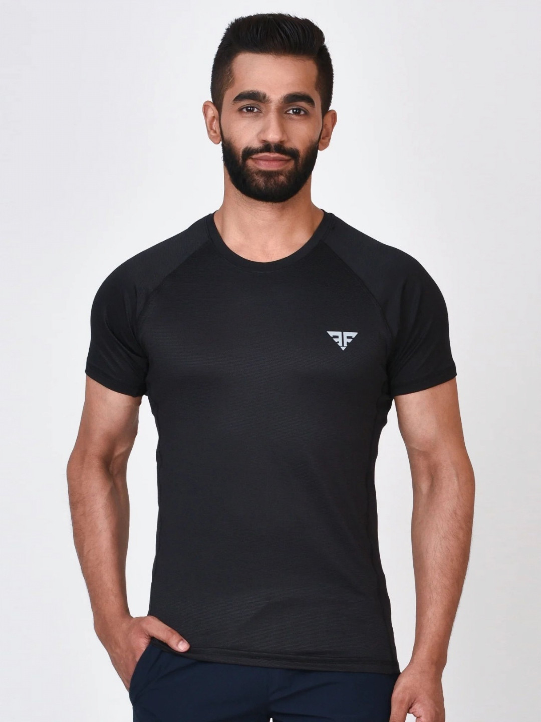 BRUTE FORCE Men Brand Logo Slim Fit T-shirt