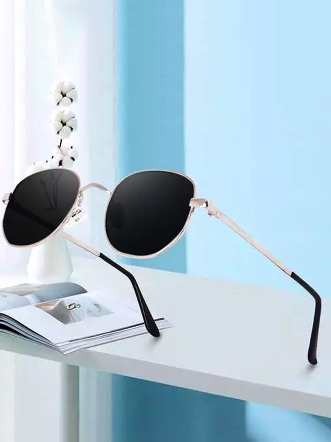 Jiebo Men Round Sunglasses with UV Protected Lens PATHAN