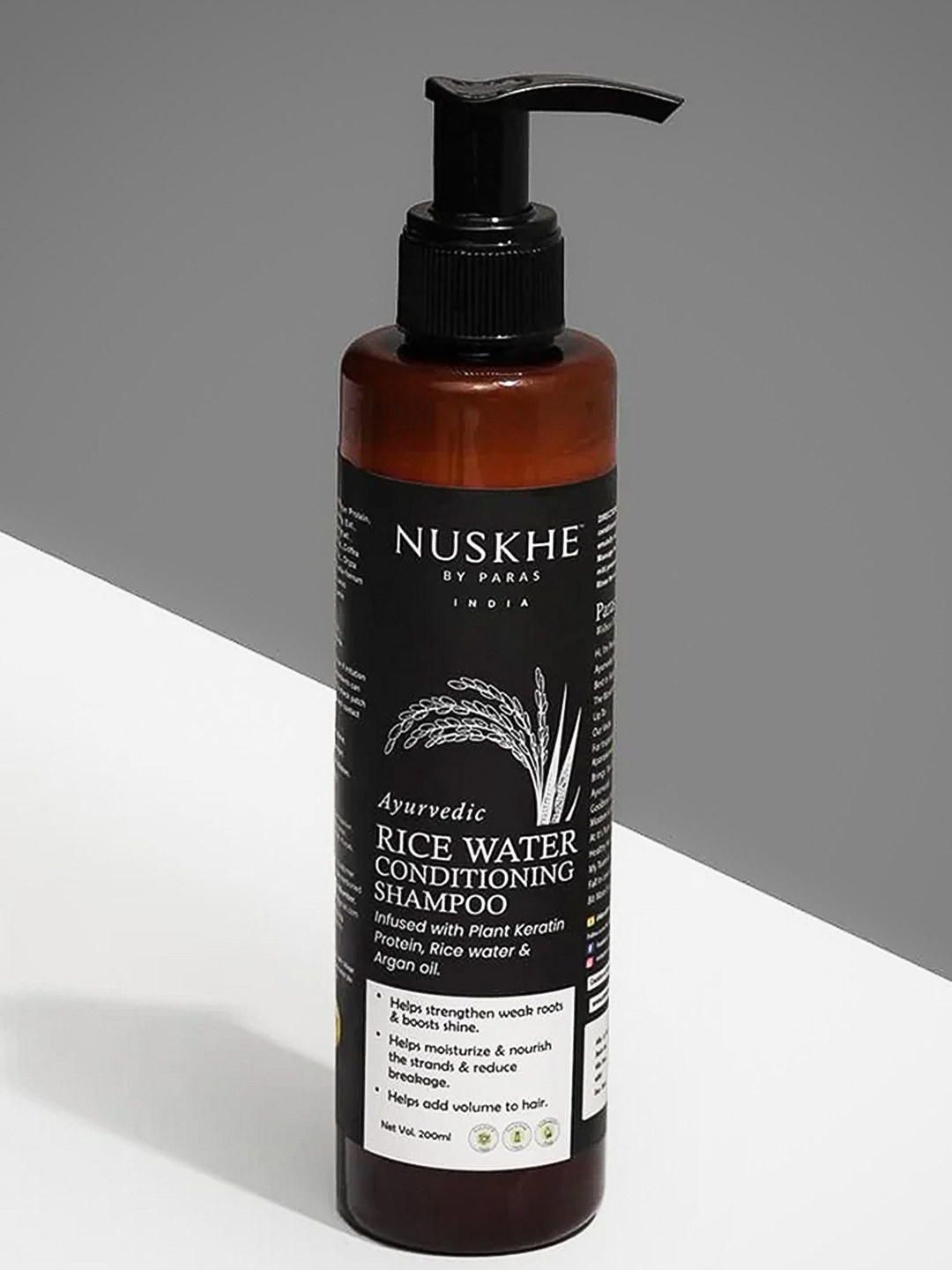 Nuskhe by Paras White Ayurvedic Rice Water Conditioning Shampoo