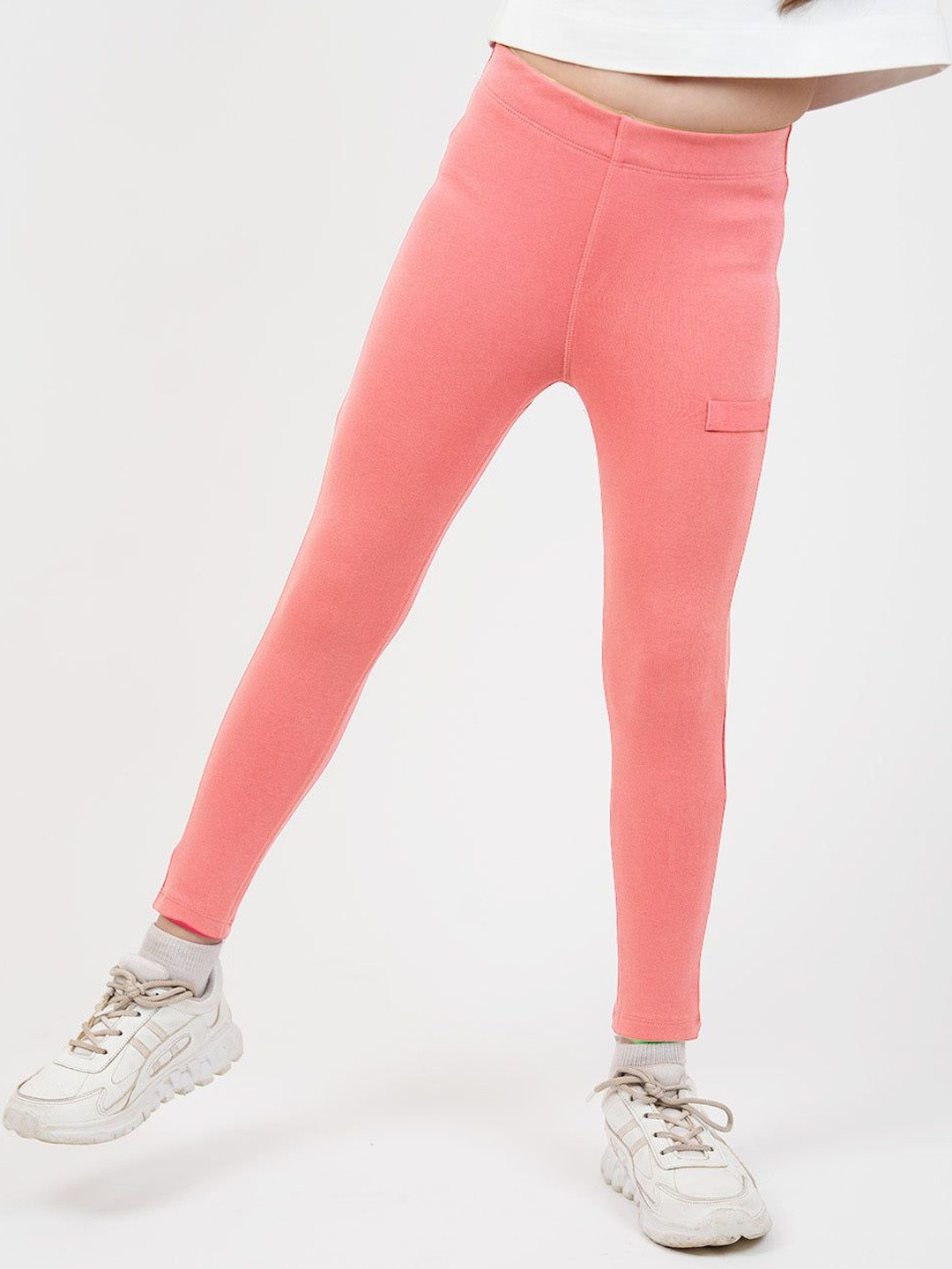 Dotokids Girls Peach Cotton Legging