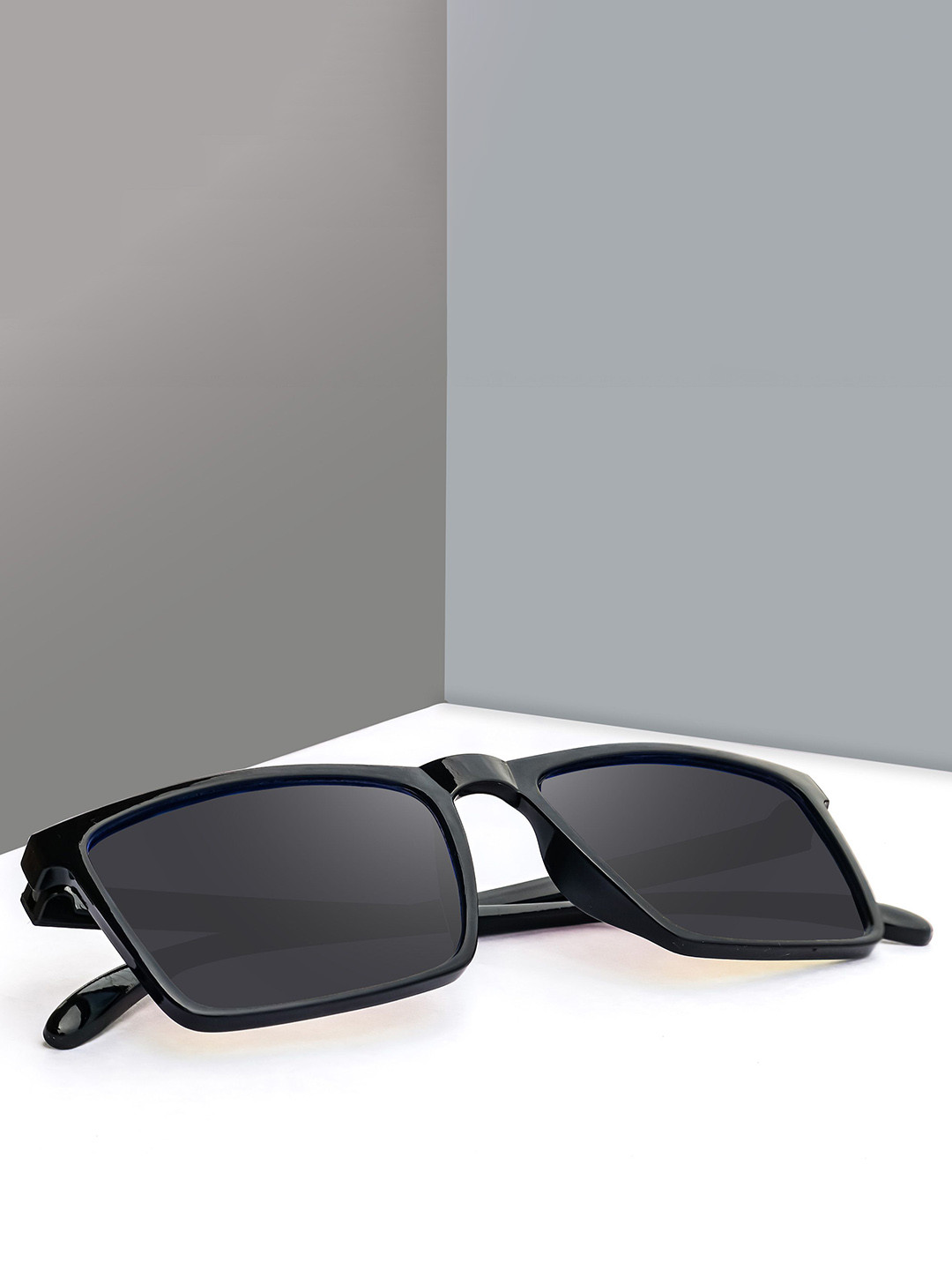 Jiebo Men Rectangle Sunglasses with UV Protected Lens CID-112