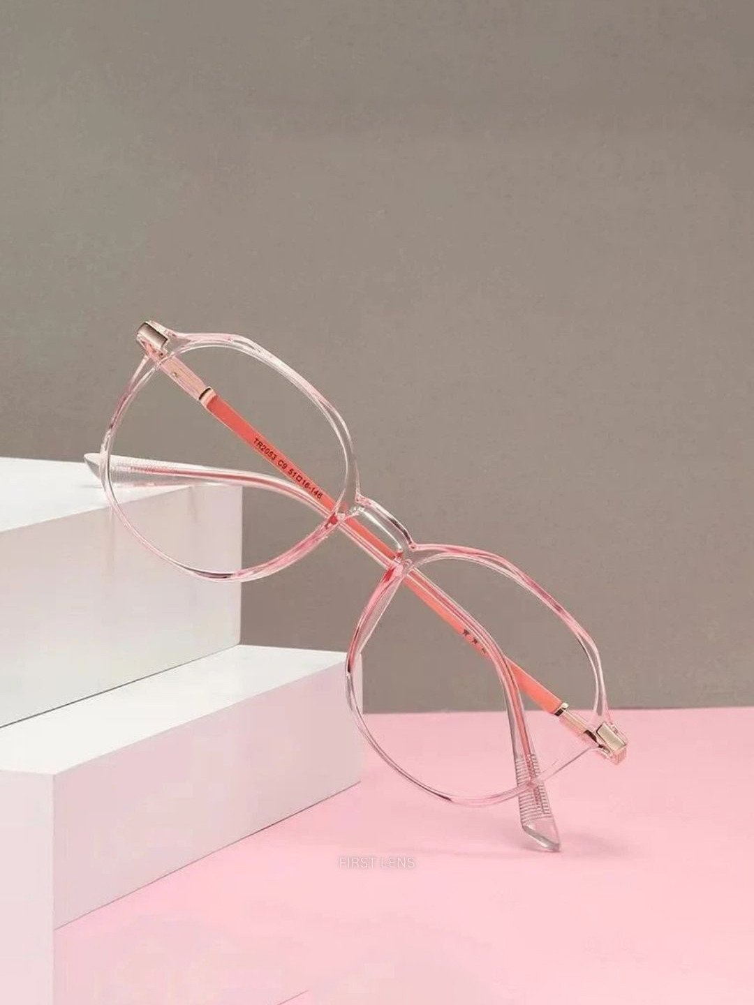 First Lens Unisex Full Rim Square Frames Chic Square Blue Light Computer Glasses B002