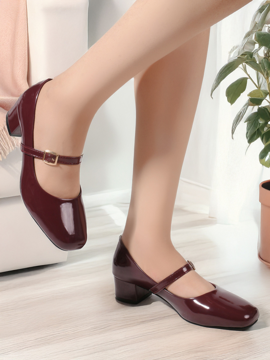 Lavie Women Black Block Heel Pumps