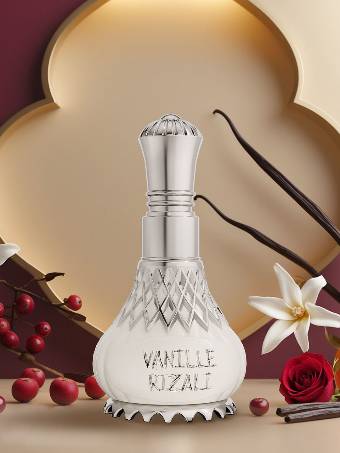 Al-Nuaim Mystique Series Vanille Rizali Long Lasting Roll On Attar - 9.9ml