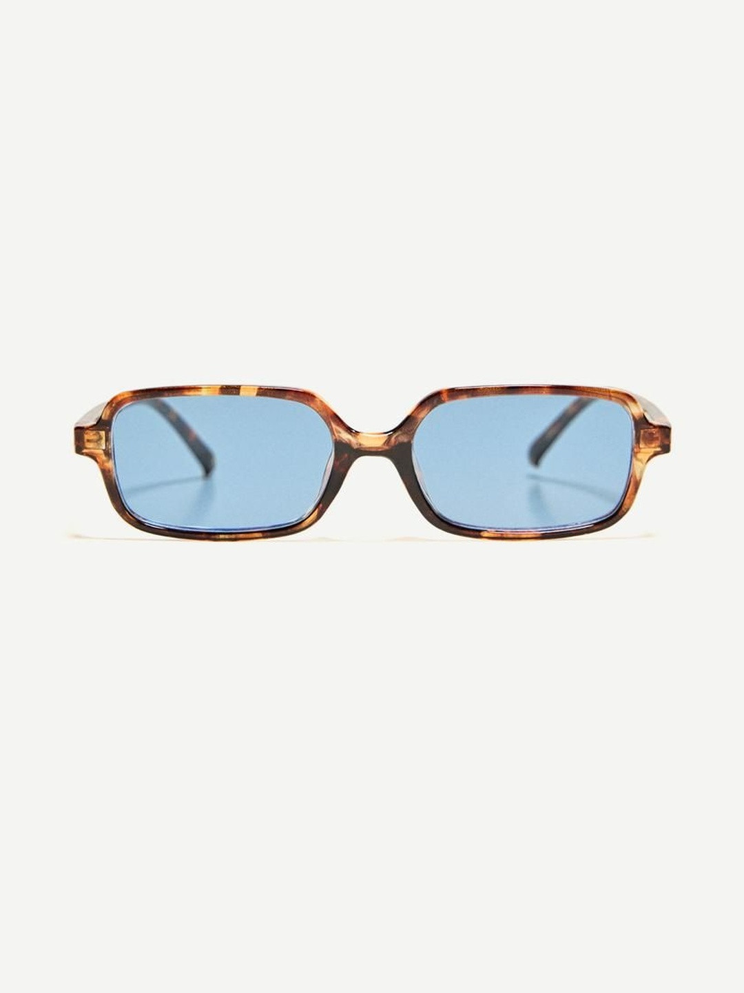 Bershka Rectangular Tortoiseshell Effect Sunglasses