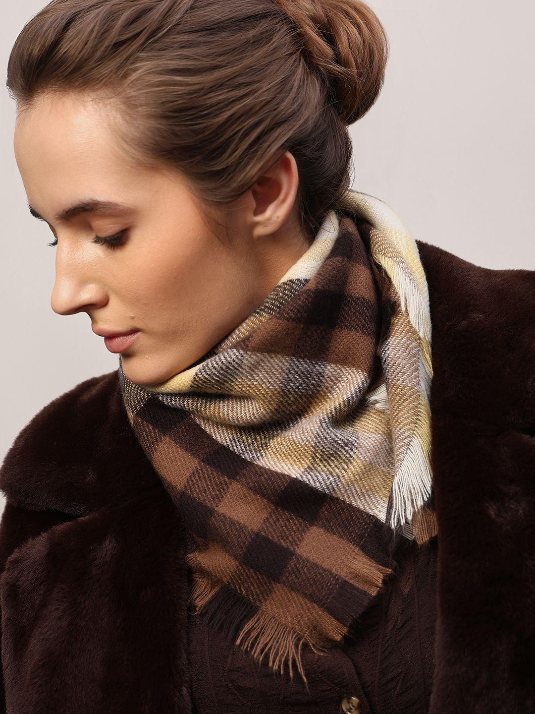Vero Moda Women Checked Scarf