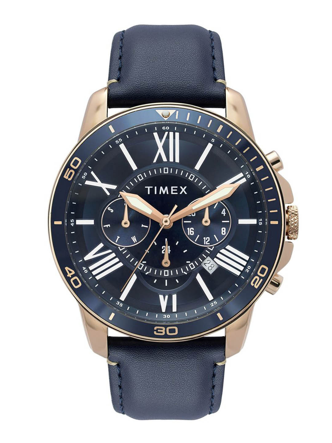 Timex Men Leather Straps Analogue Multi Function Watch TWEG314SMU01