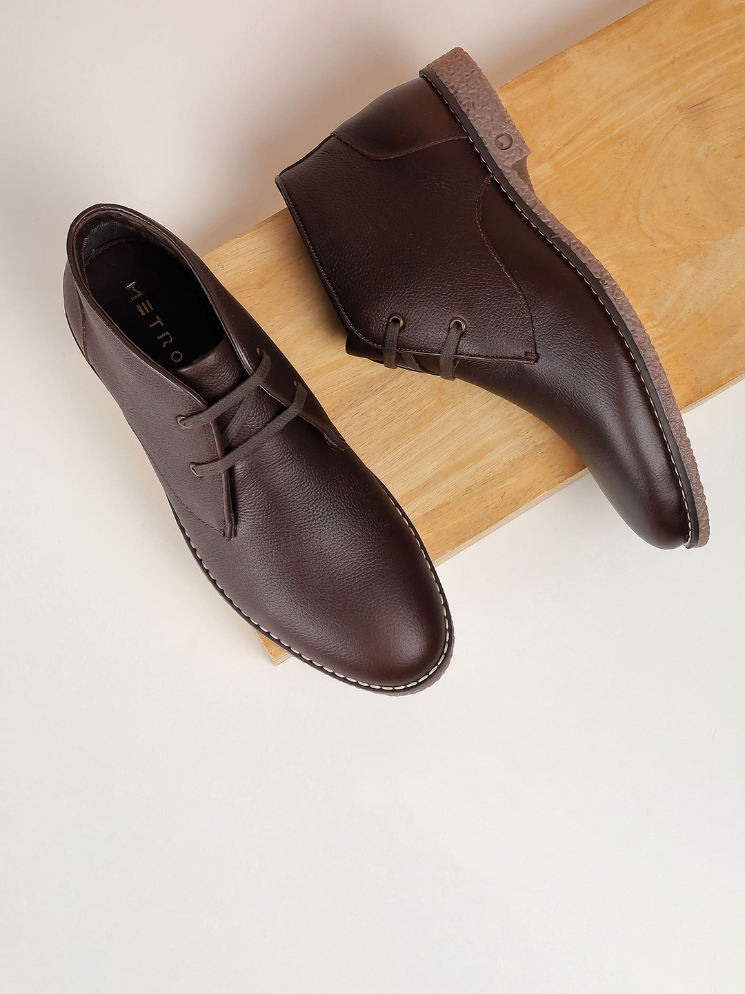 Metro Men Textured Causal Regular Boots