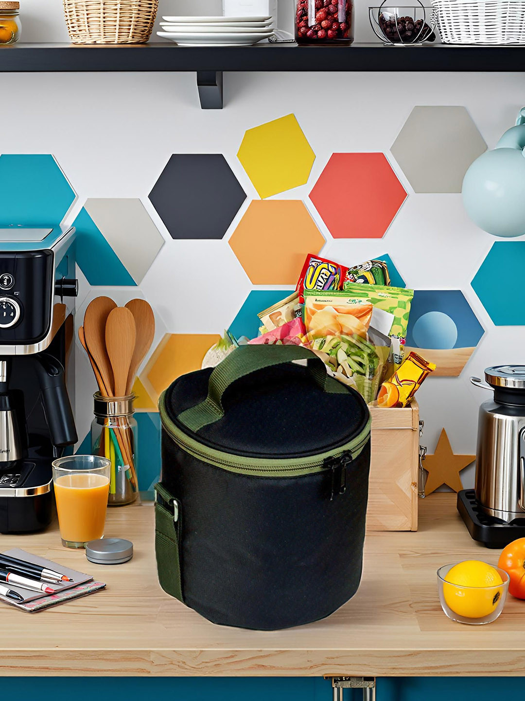 FOONTY Unisex Solid Waterproof Lunch Bag For Office Use