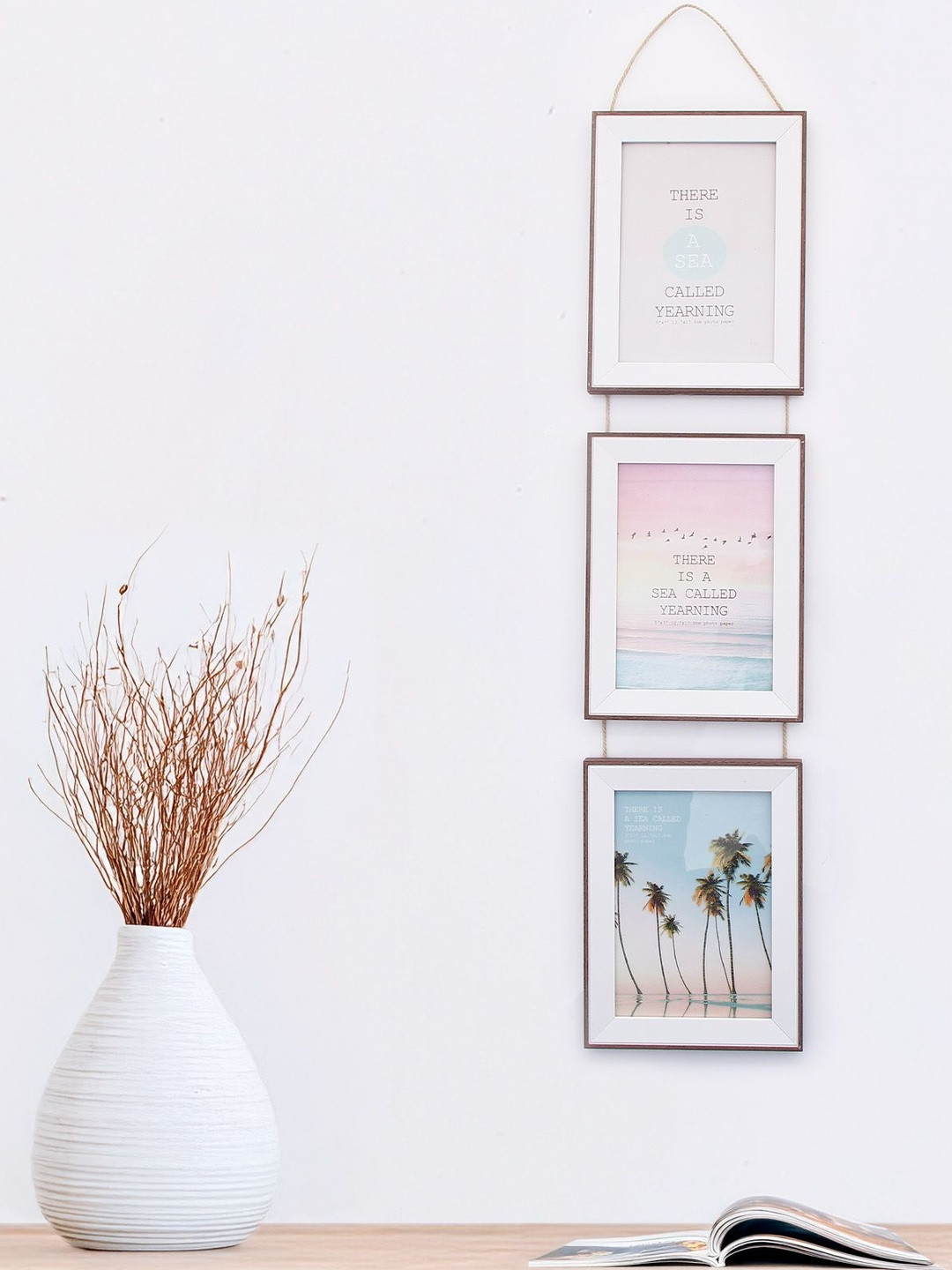 Archies White 2 to 4 Pieces MDF Wall Photo Frames