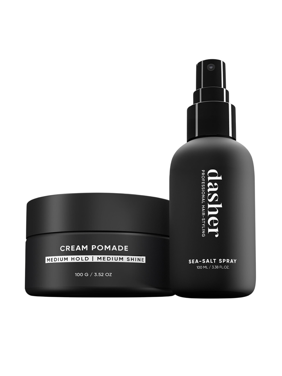 Dasher Set Of 2 Sea Salt Spray - 100 ml & Cream Pomade - 100 g